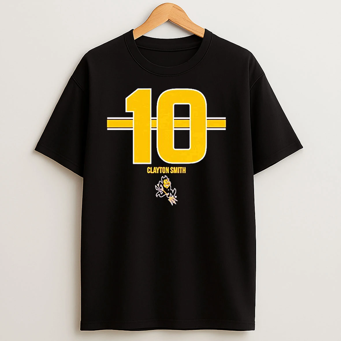 Arizona State Sun Devils Clayton Smith 10 Stripe Ornaments T Shirts