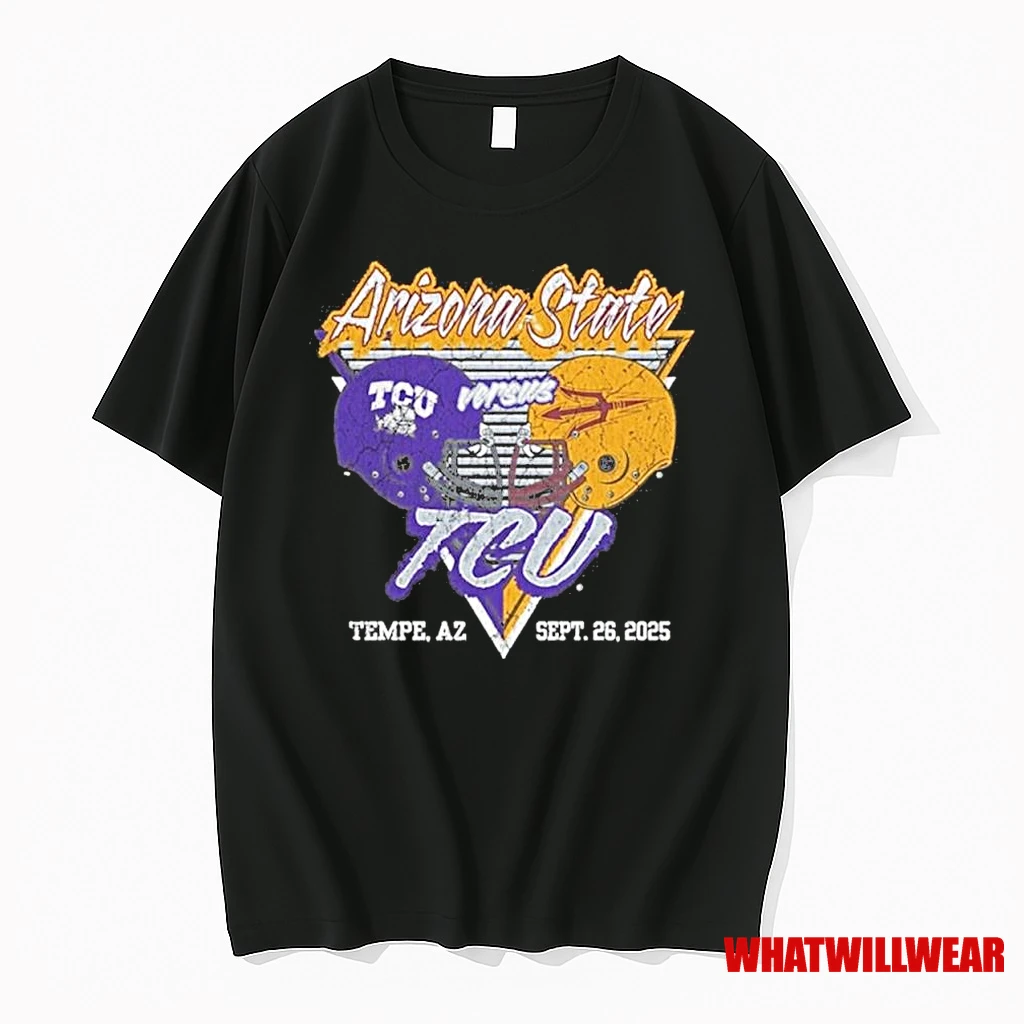 Arizona State Sun Devils Vs Tcu Horned Frogs 2025 Gameday Football Shirts