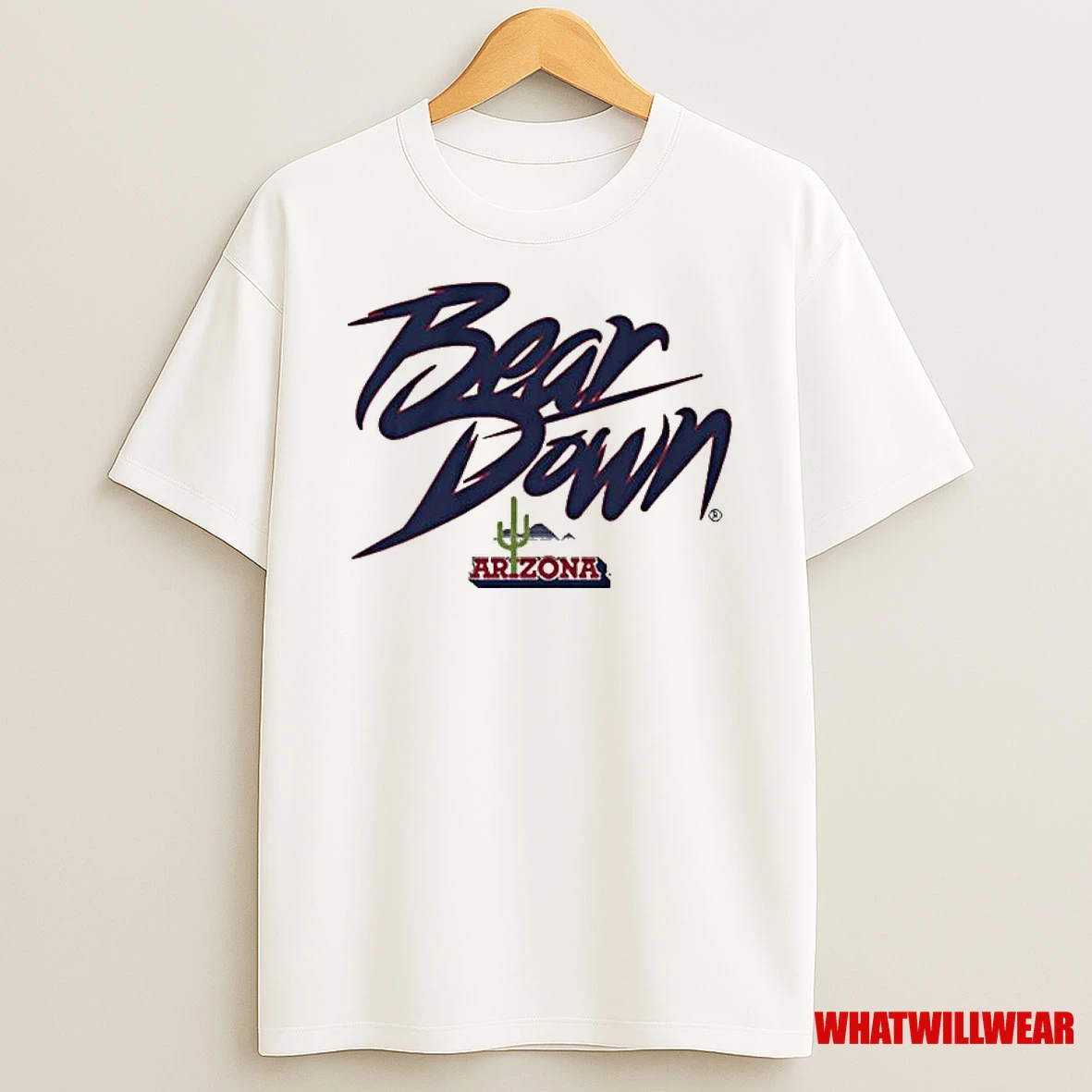 Arizona Wildcats Bear Down Cactus Logo Shirts