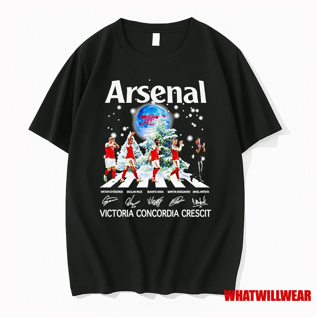 Arsenal Fc Victoria Concordia Crescit Signature Abbey Road Shirts