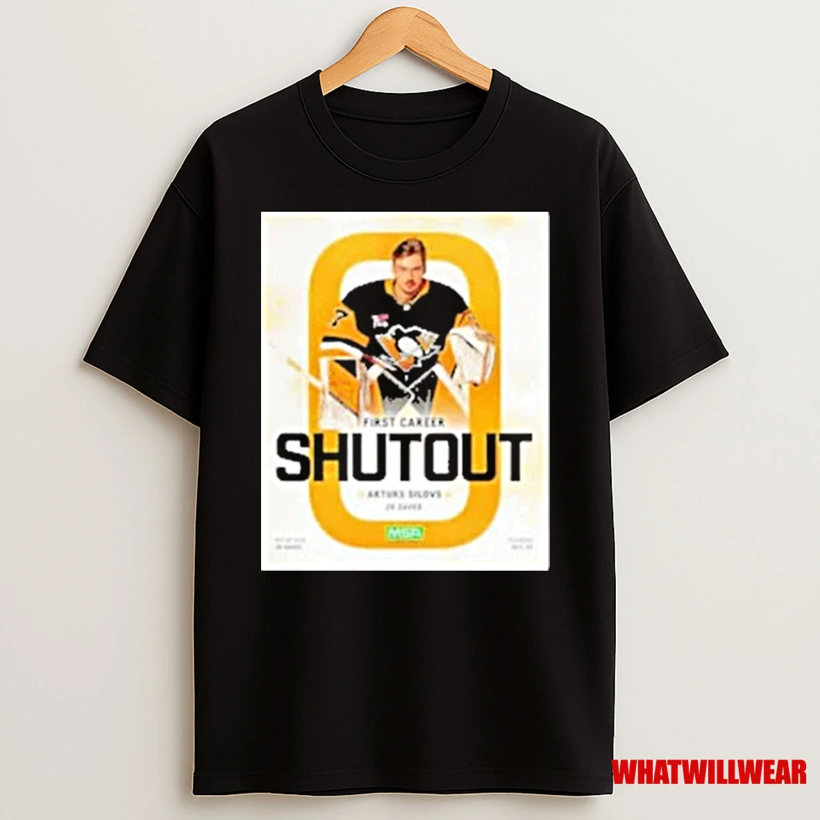 Arturs Silovs Pittsburgh Penguins First Career Shutout Shirts