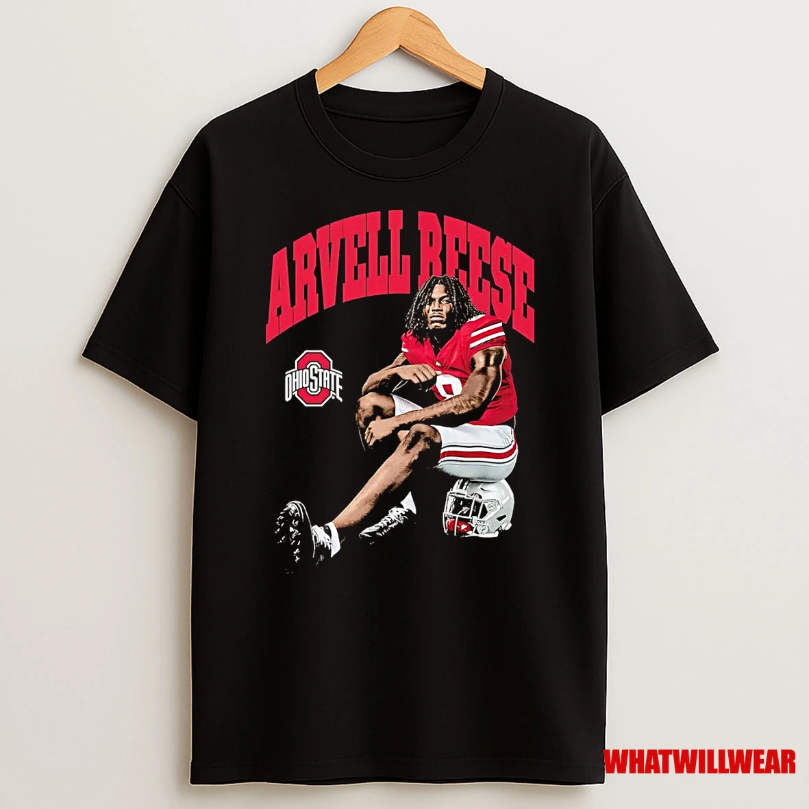 Arvell Reese Portrait Ohio State Buckeyes Shirts