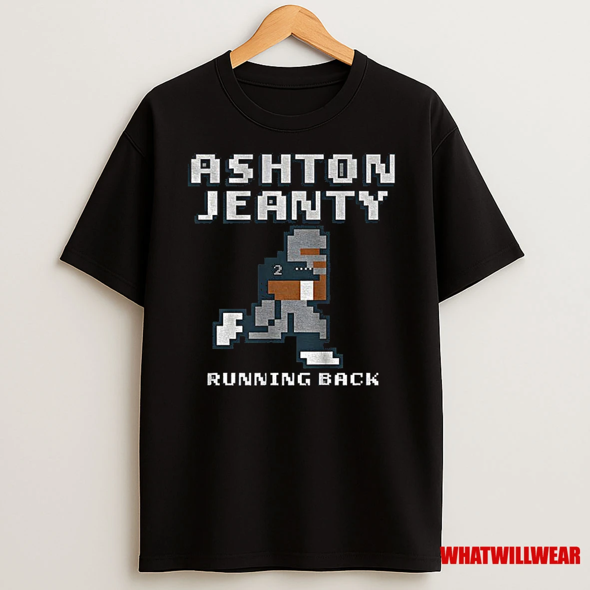 Ashton Jeanty Running Back Las Vegas Raiders Nfl Football Retro Baller 8bit Shirts