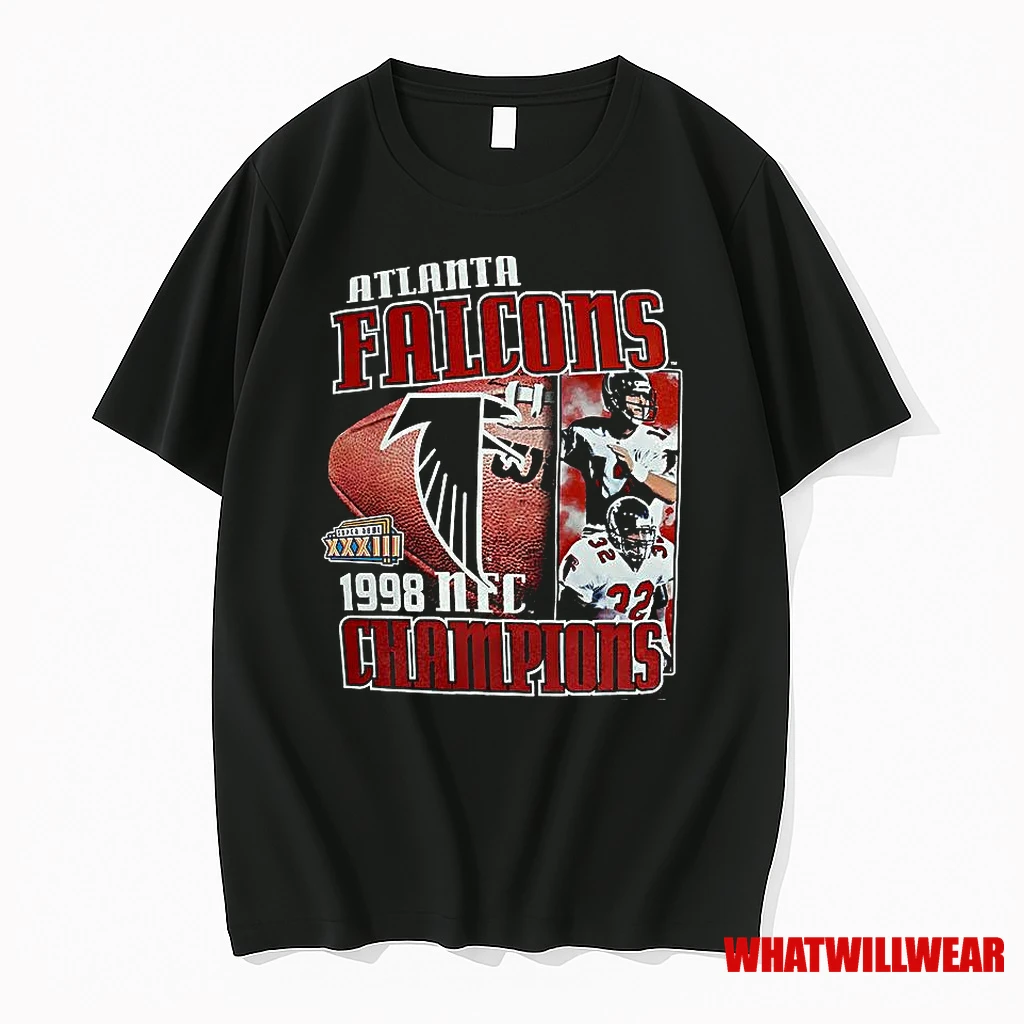Atlanta Falcons Nfl Super Bowl Xxxiii Champions 1998 Players Shirts