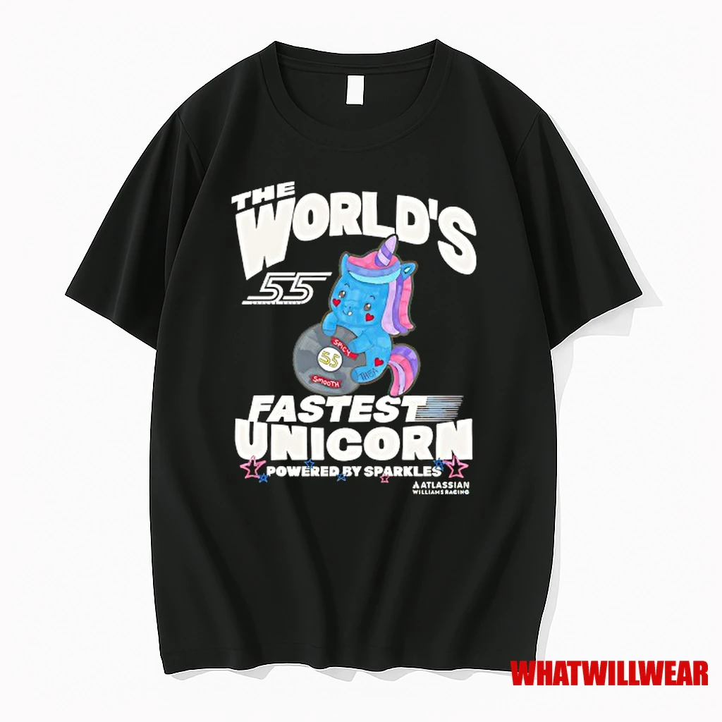 Atlassian Williams Racing Worlds Fastest Unicorn Shirts