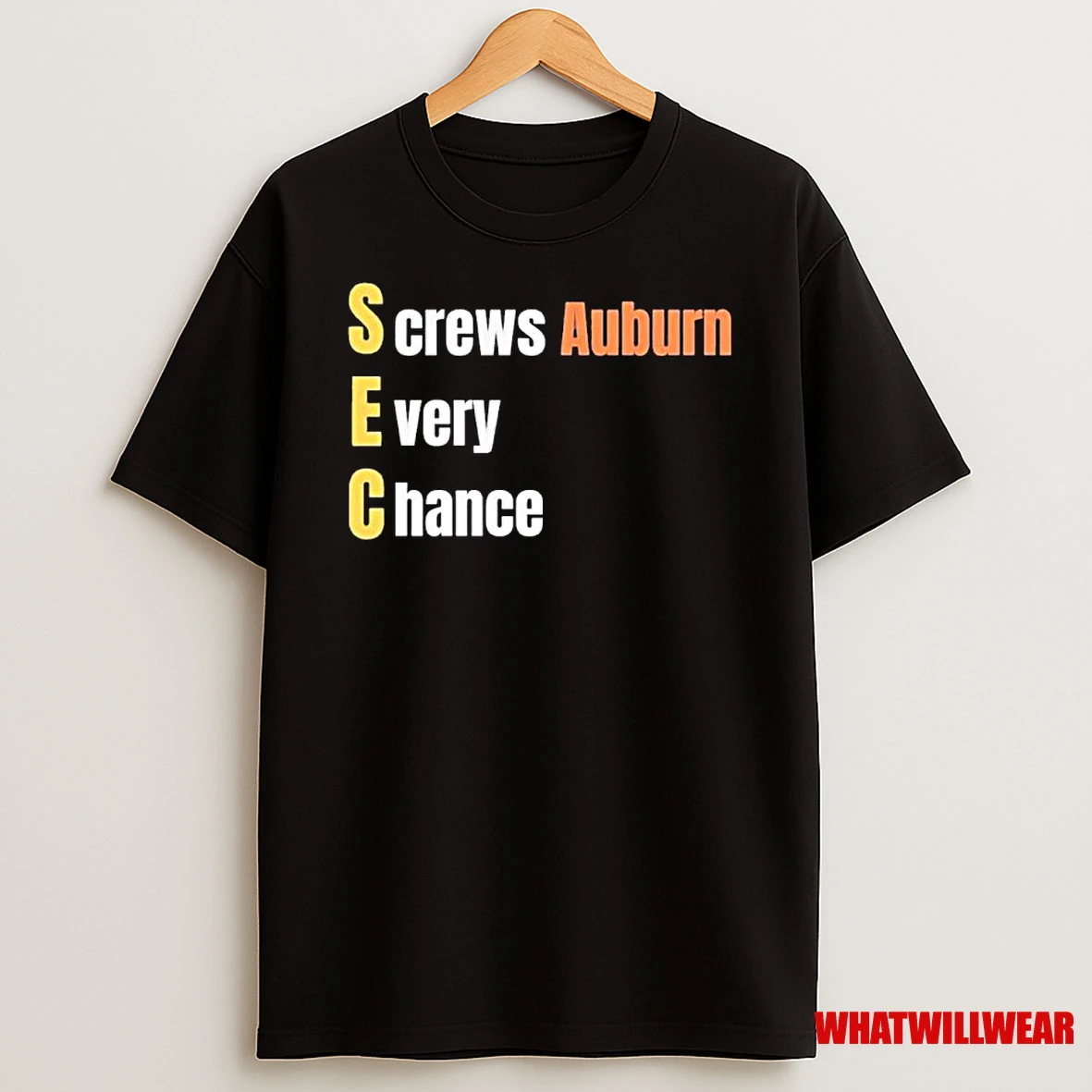 Auburn Sec Screws Auburn Every Chance Ornaments Shirts