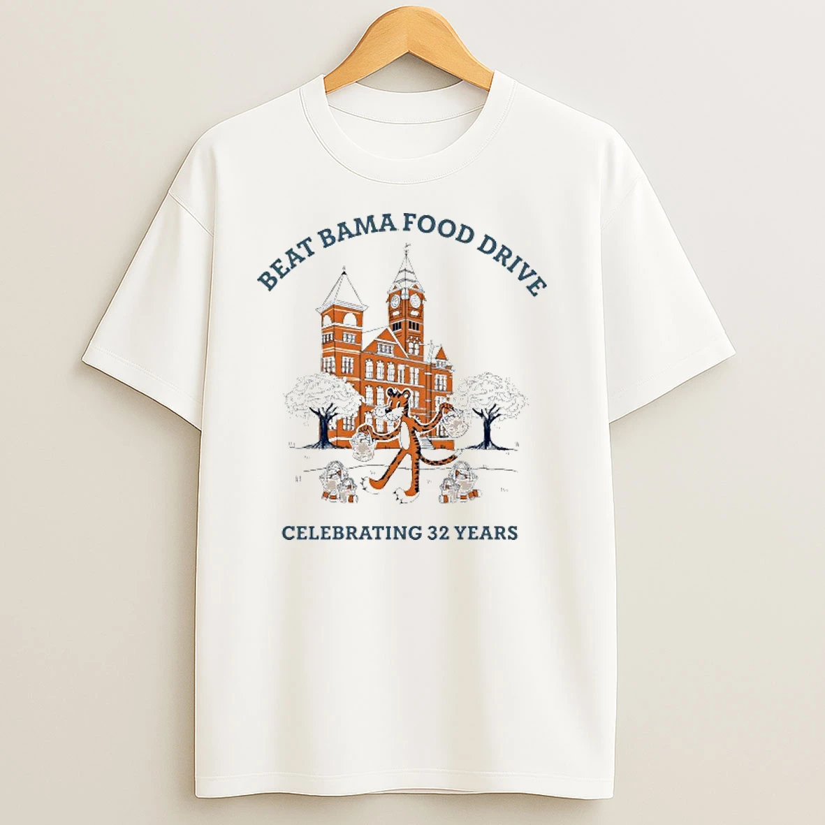 Auburn Tigers Beat Bama Food Drive Celebrating 32 Years T Shirts