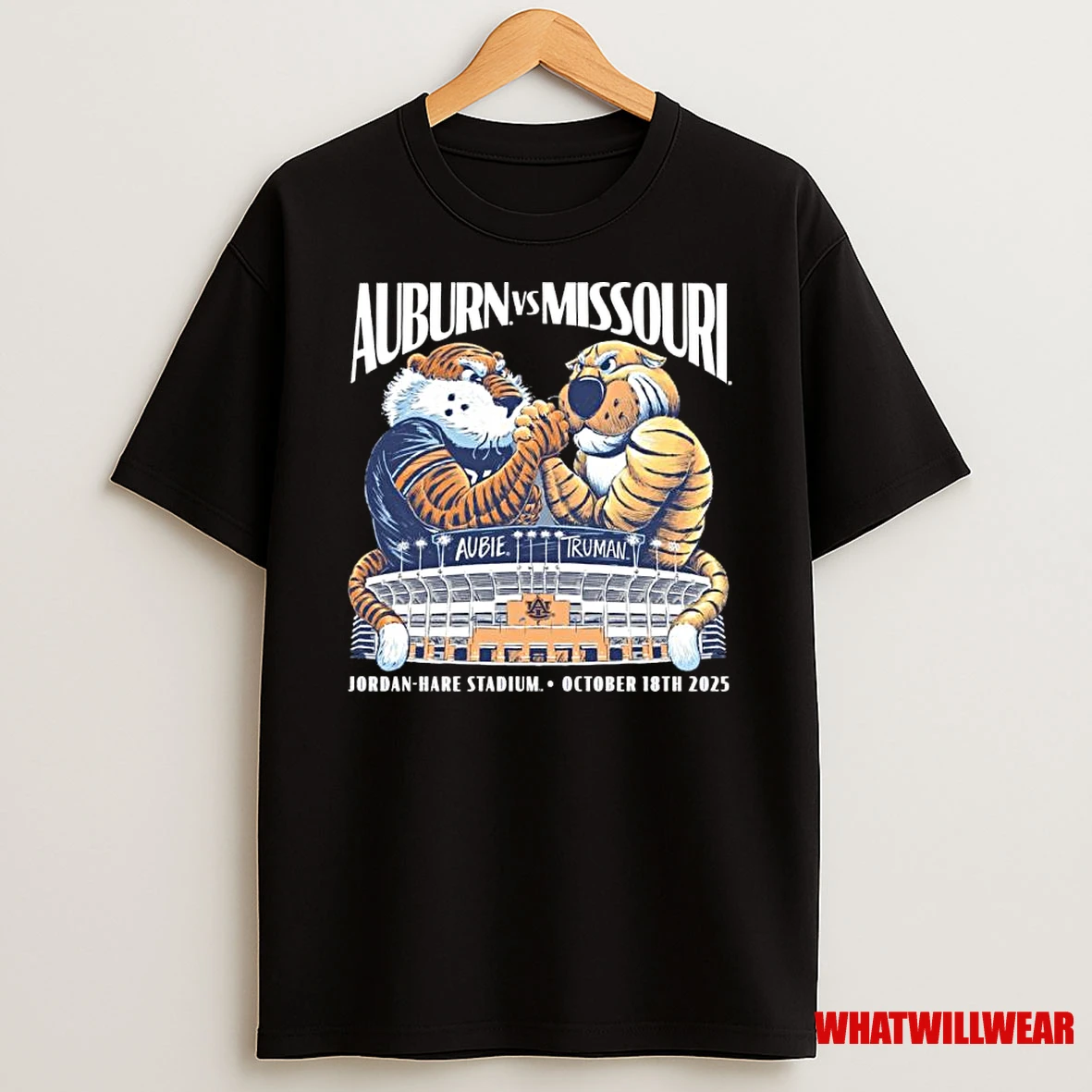 Auburn Vs Missouri 2025 Gameday Mascot Shirts
