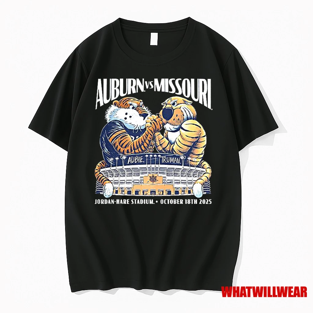 Auburn Vs Missouri 2025 Jordan Hare Stadium Shirts