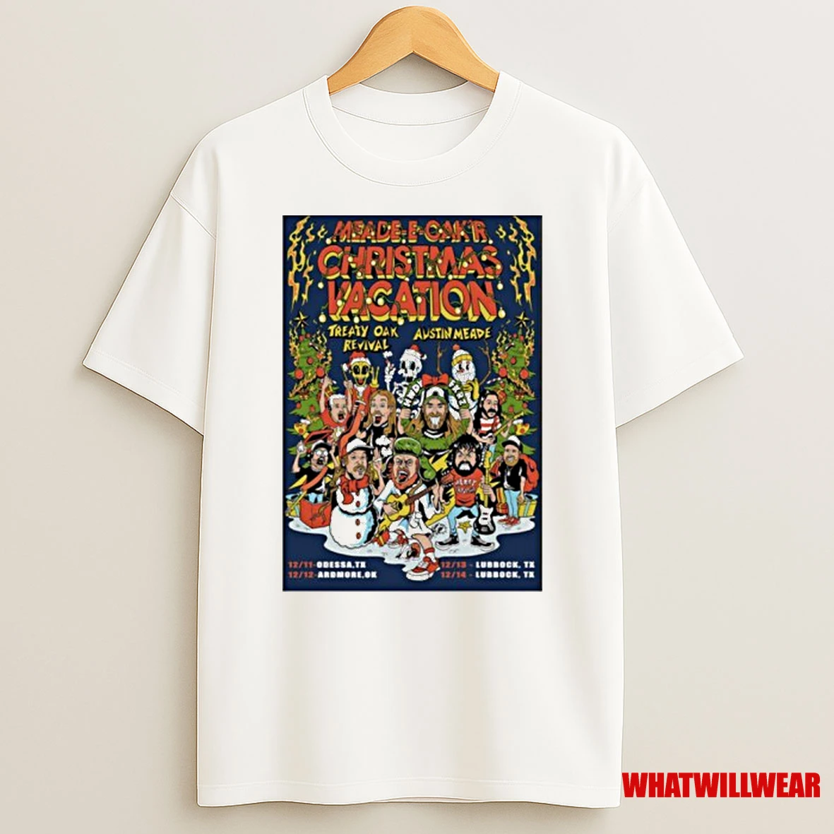 Austin Meade And Treaty Oak Revival Dec 12 2025 Ardmore Ok Shirts