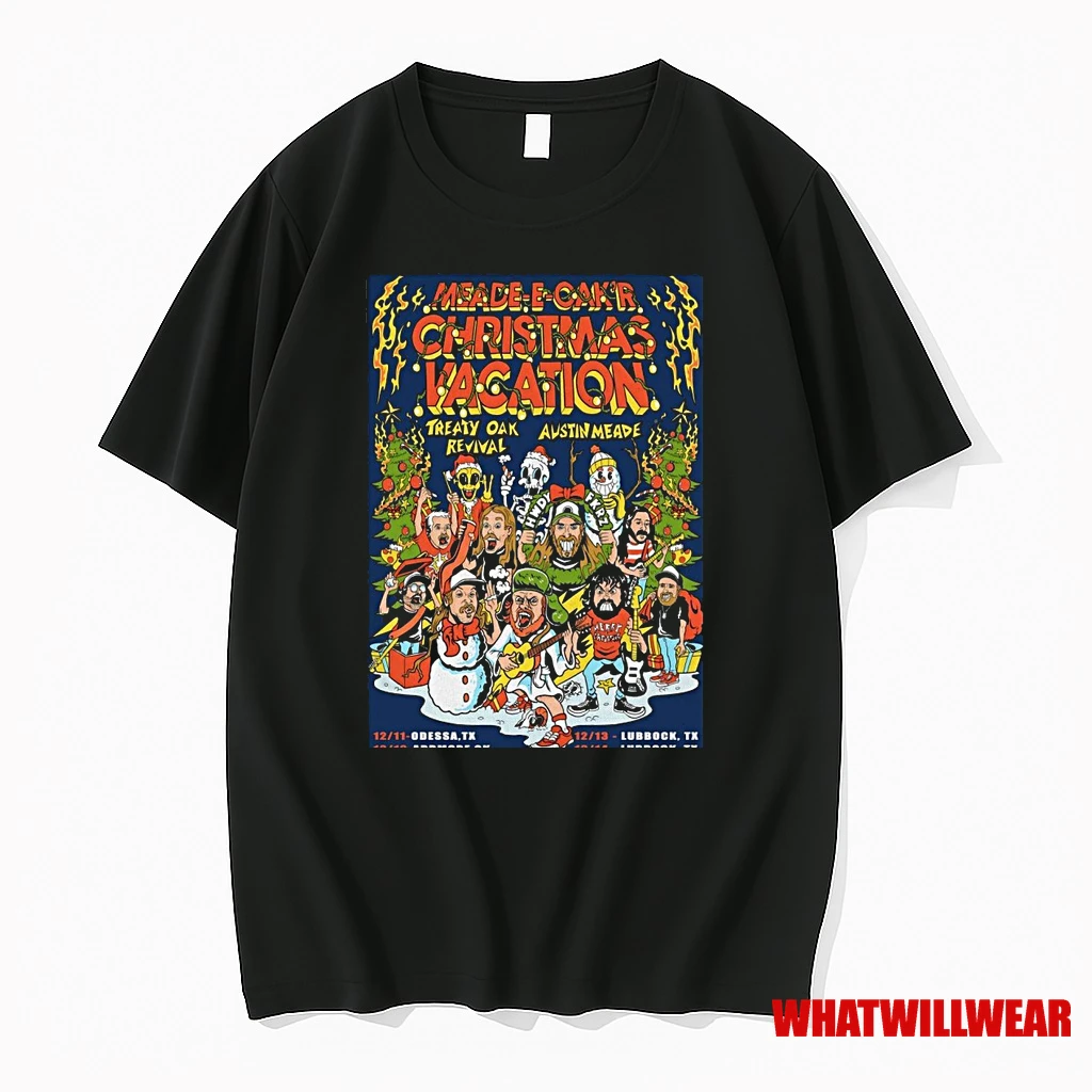 Austin Meade And Treaty Oak Revival Xmas Shows In Oklahoma And Texas On Dec 11 14 2025 Shirts