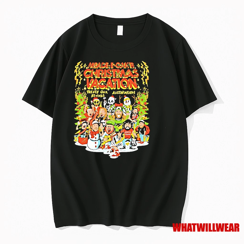 Austin Meade And Treaty Oak Revival Meade E Caks Christmas Vacation Tour 2025 Shirts