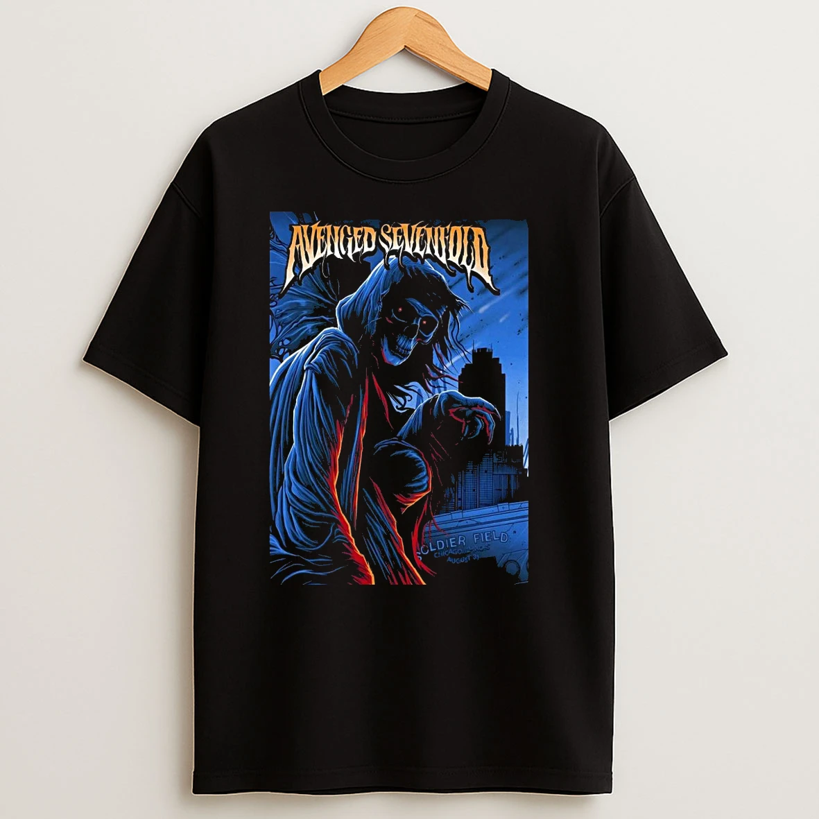 Avenged Sevenfold Oct 31 2025 Soldier Field Chicago Il T Shirts