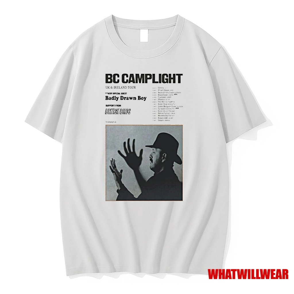 Bc Camplight Uk Ireland Tour 2025 Badly Drawn Boy Shirts