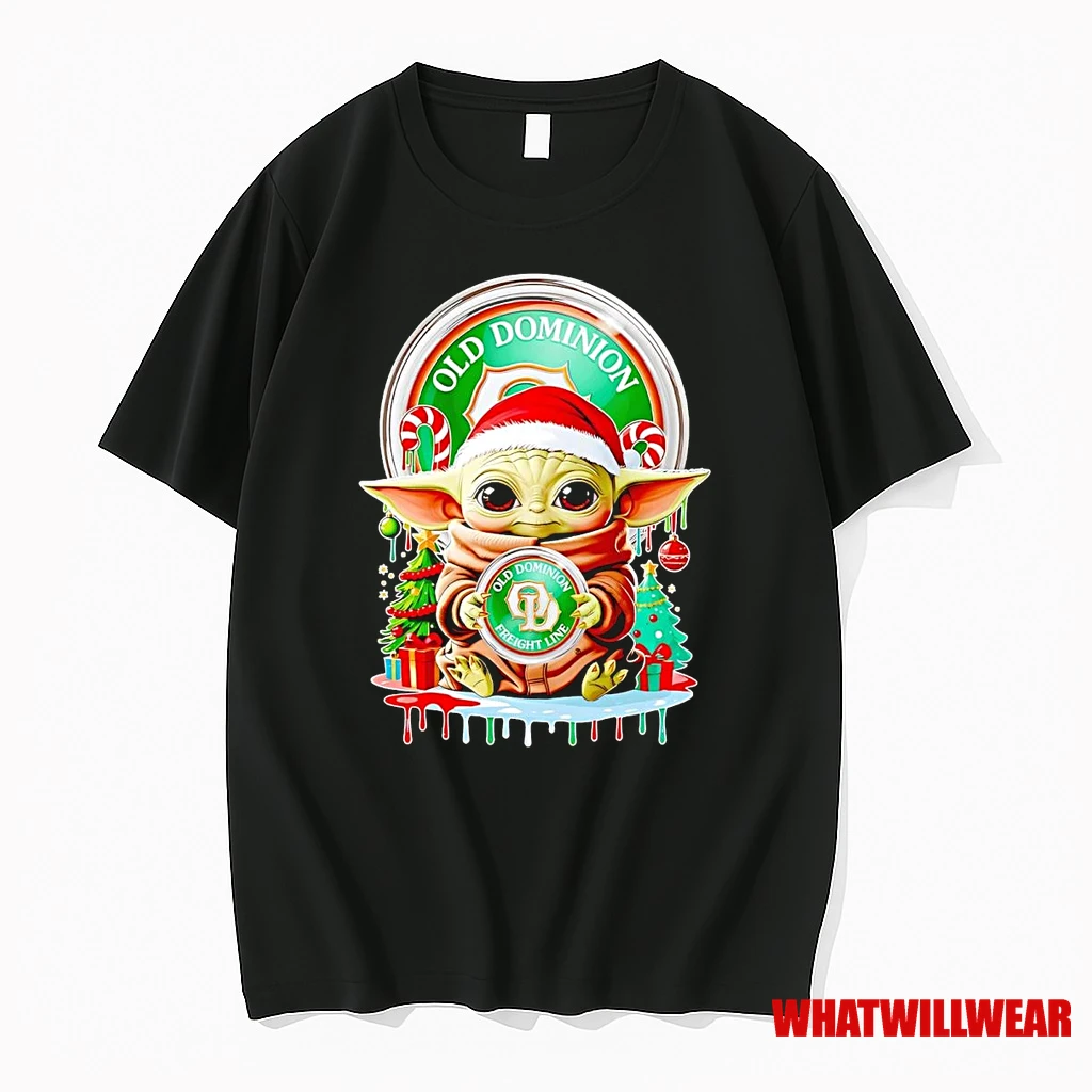 Baby Yoda Santa Hat Old Dominion Merry Christmas Shirts