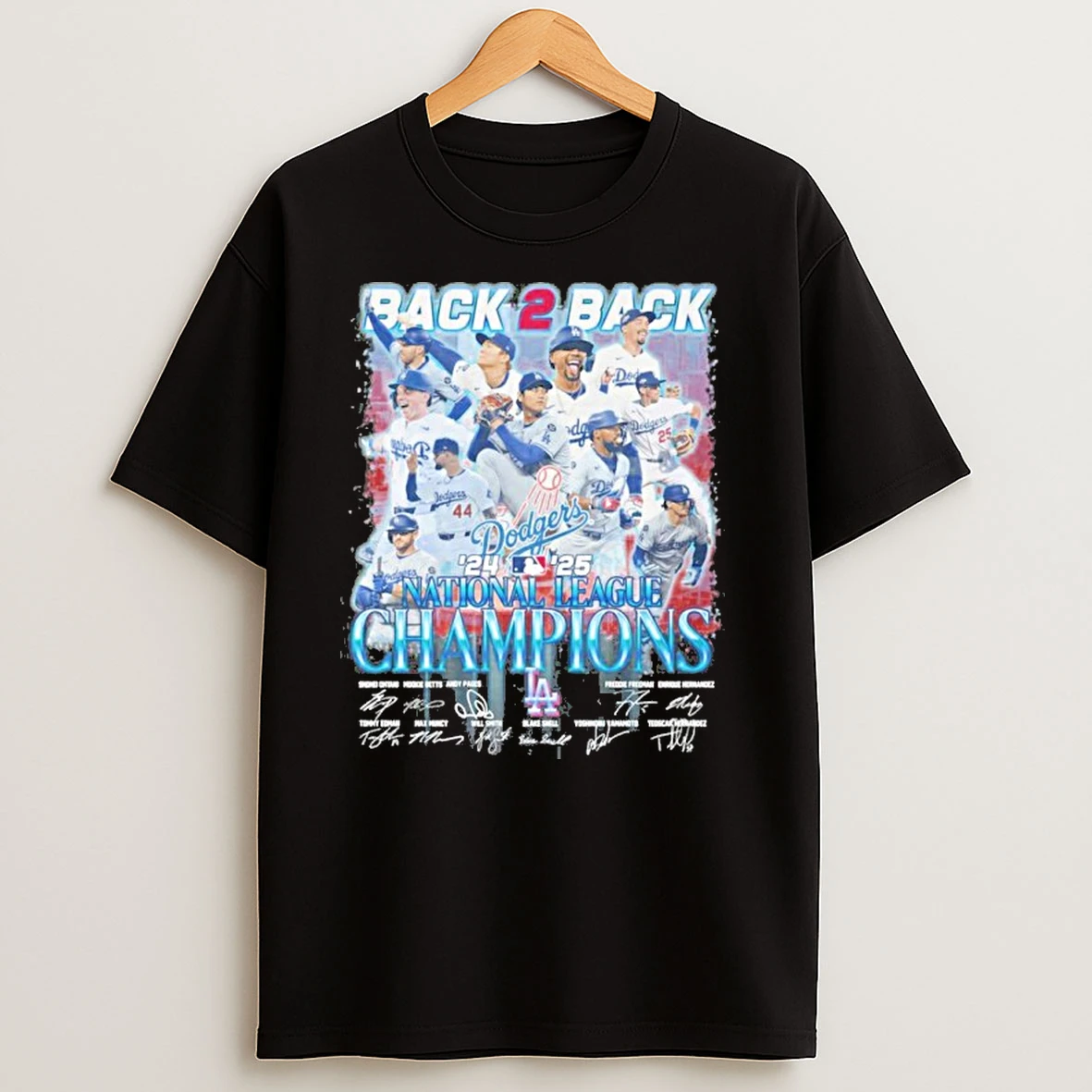 Back 2 Back 24 25 National League Champions Signature T Shirts