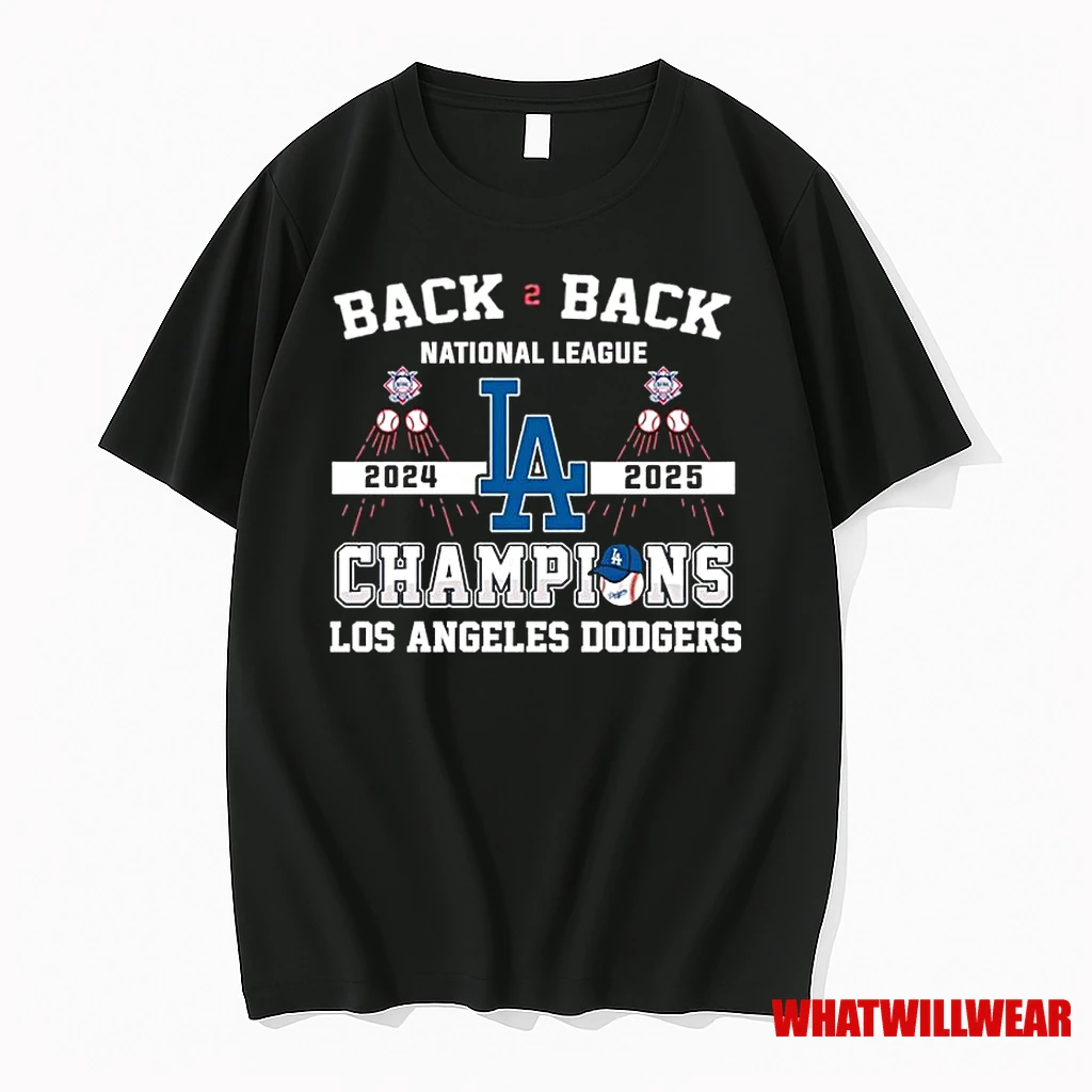 Back 2 Back Los Angeles Dodgers Nl Champions 2024 2025 Shirts