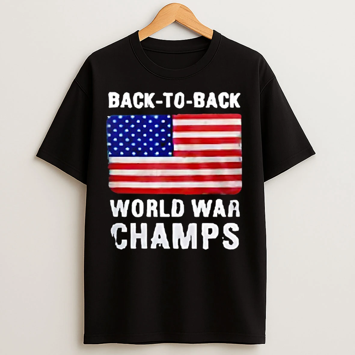 Back To Back World War Champs Usa Flag T Shirts