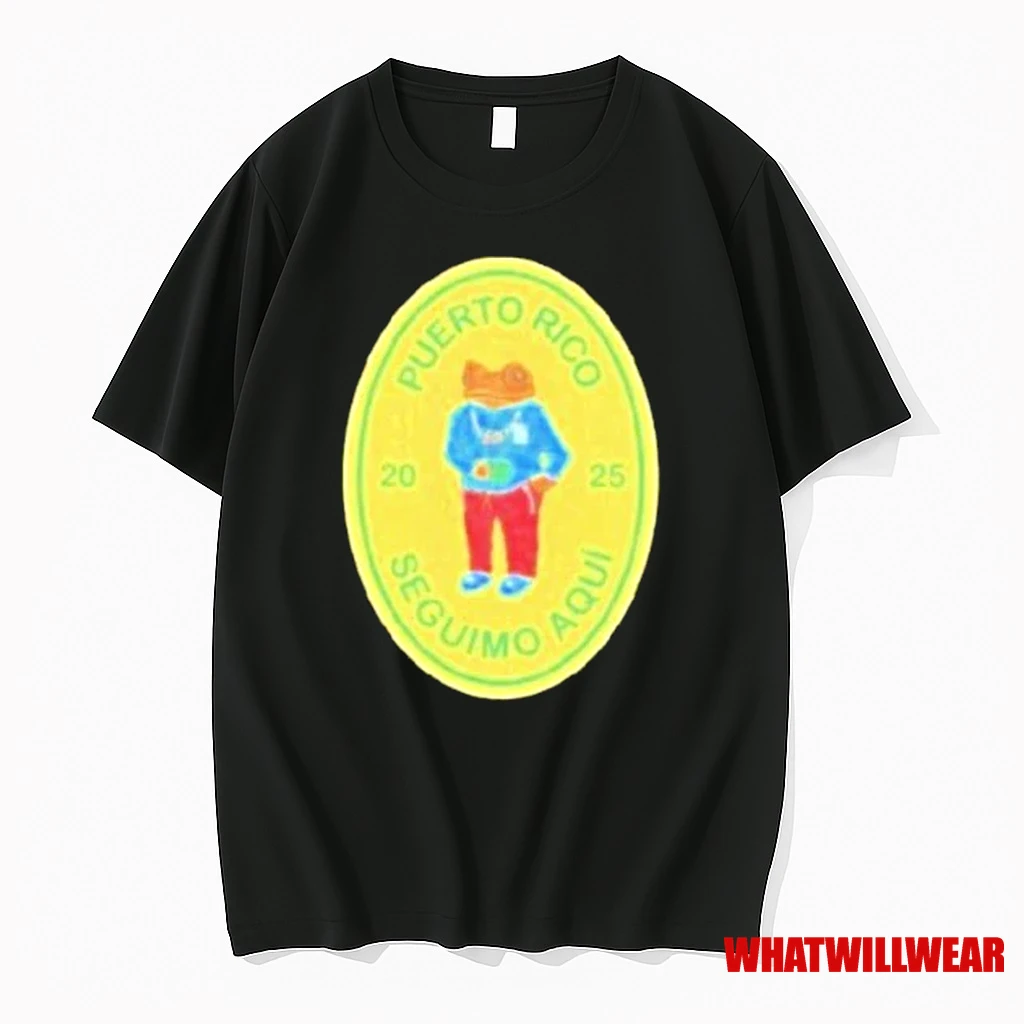 Bad Bunny Deb Tirar Ms Fotos Concho 2025 Frog Shirts