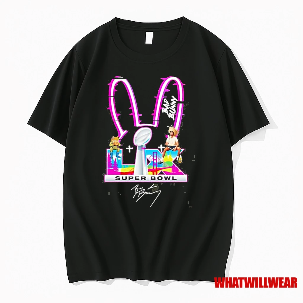 Bad Bunny Super Bowl Lx Logo Shirts