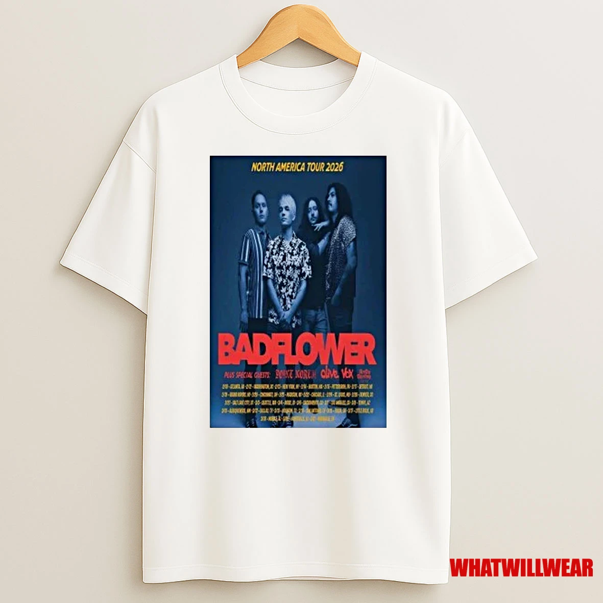 Badflower North America Tour 2026 Shirts