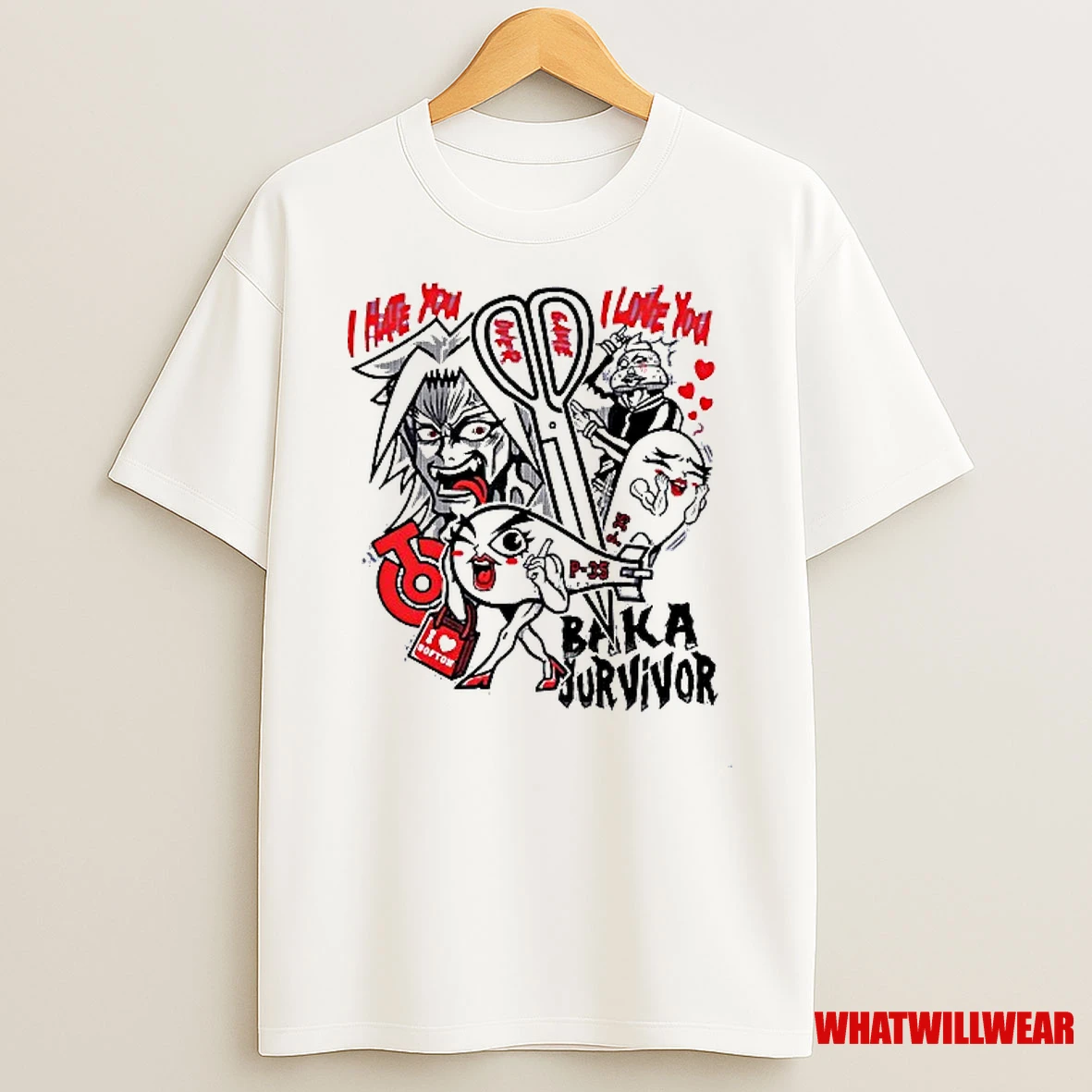 Baka Survivor I Hate You I Love You Dont Do Stupid Things Torpedo Power Shirts