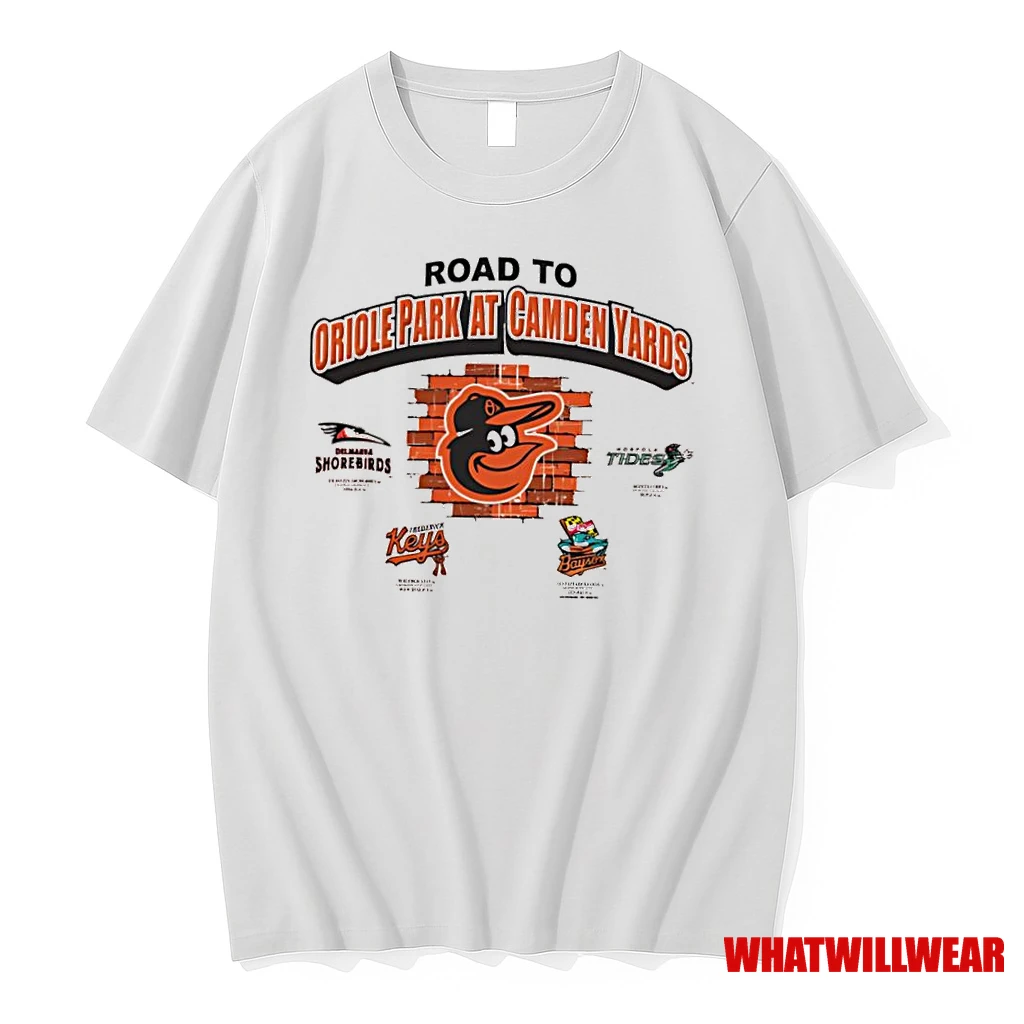 Baltimore Orioles Road To Oriole Park At Camden Yards Logo Shirts