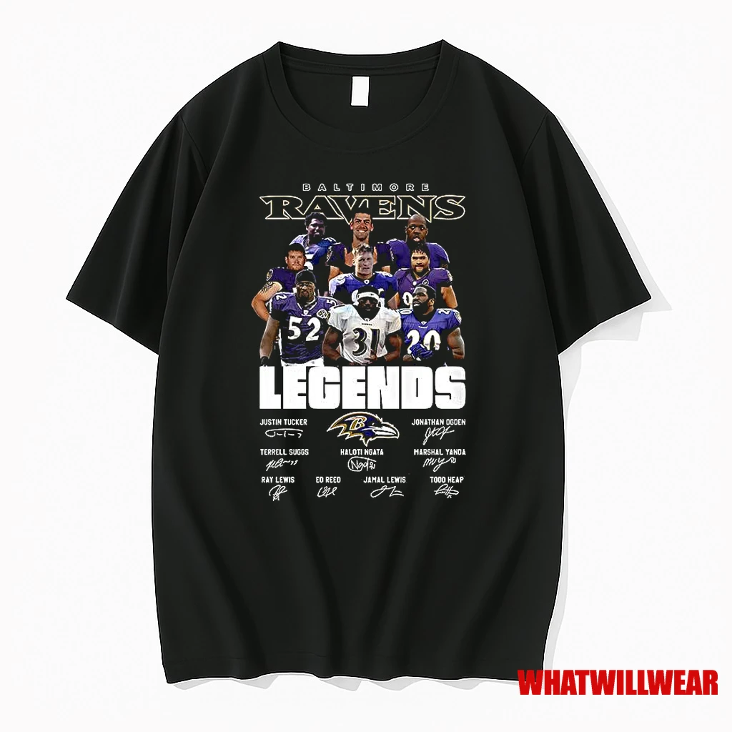 Baltimore Ravens Legends Vintage Signature Shirts