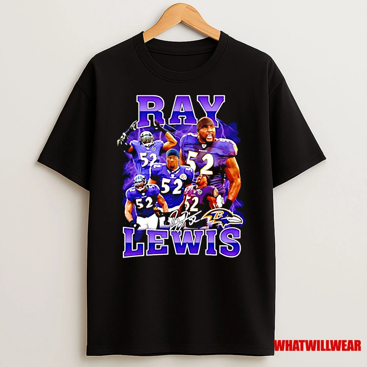 Baltimore Ravens Ray Lewis Picture Collage Signature Shirts