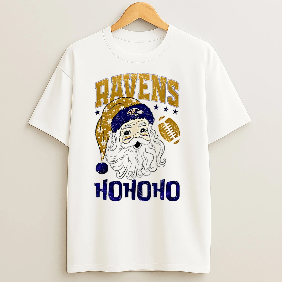 Baltimore Ravens X Santa Claus Nfl Merry Christmas T Shirts