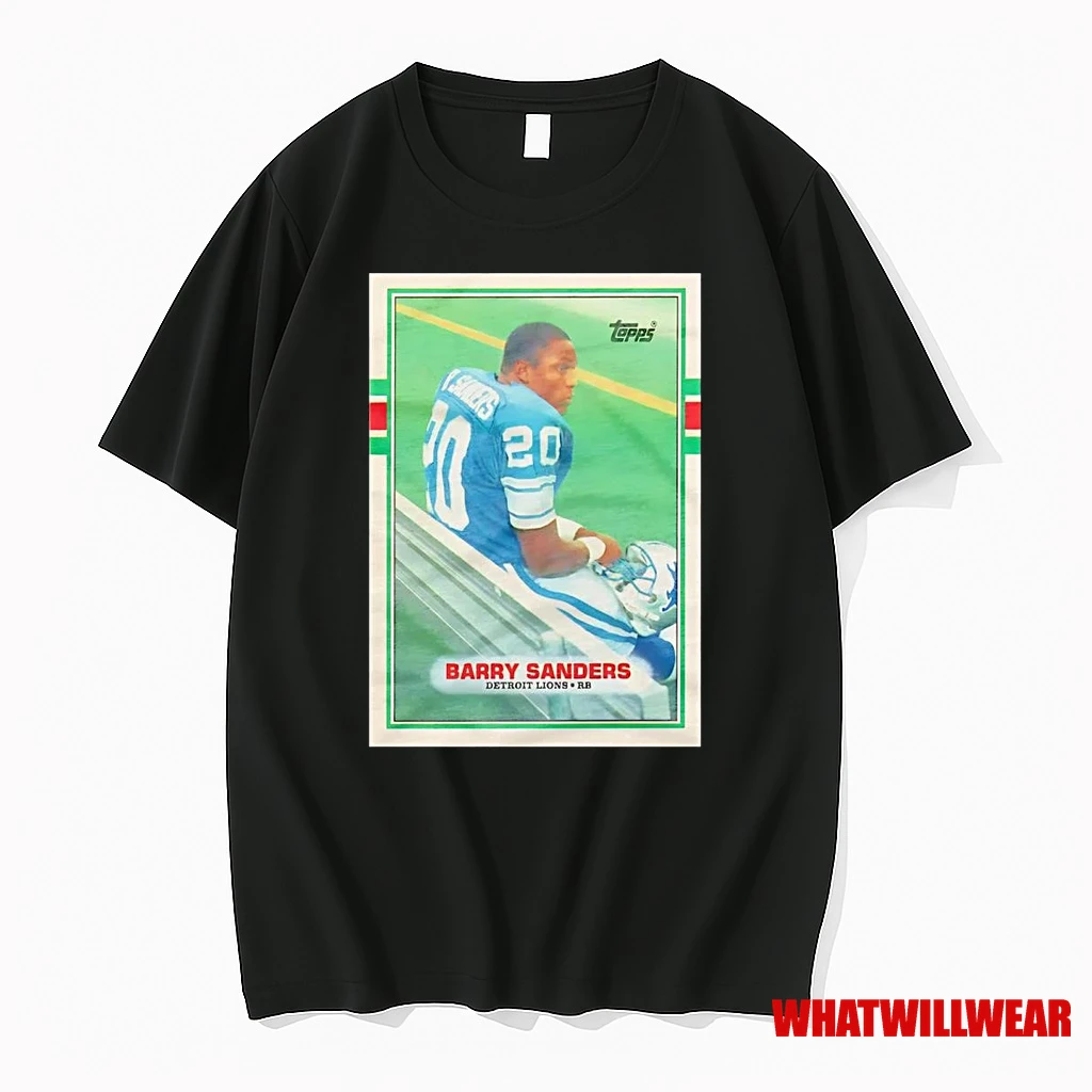 Barry Sanders 1989 Greatness Running Backs Lions Shirts