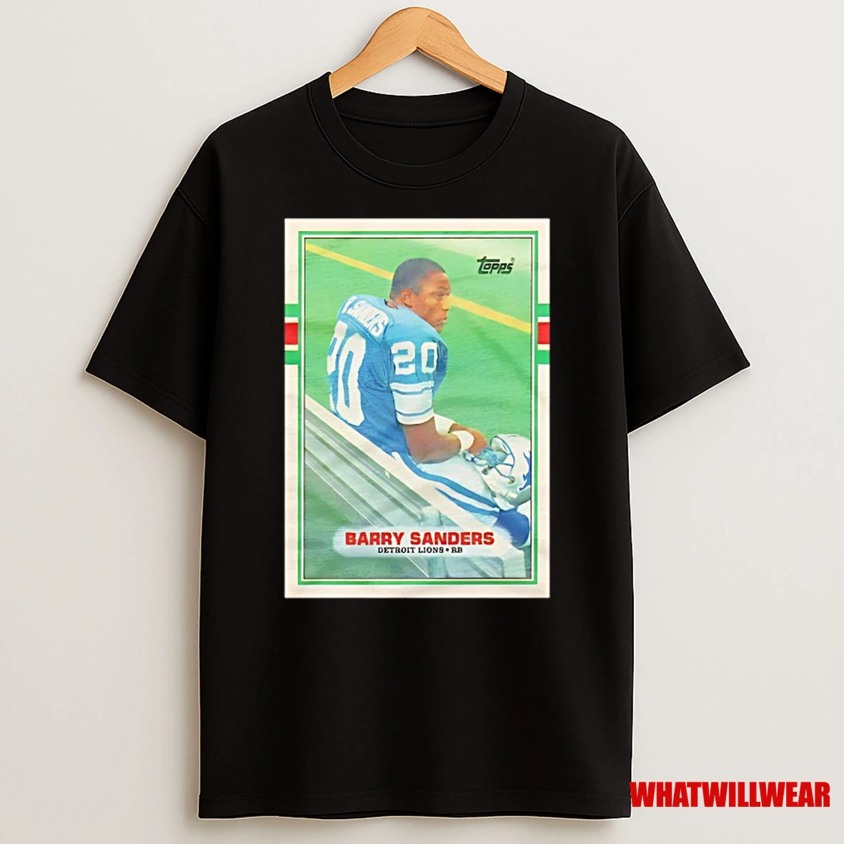 Barry Sanders Detroit Lions 1989 Nfl Football Card Shirts