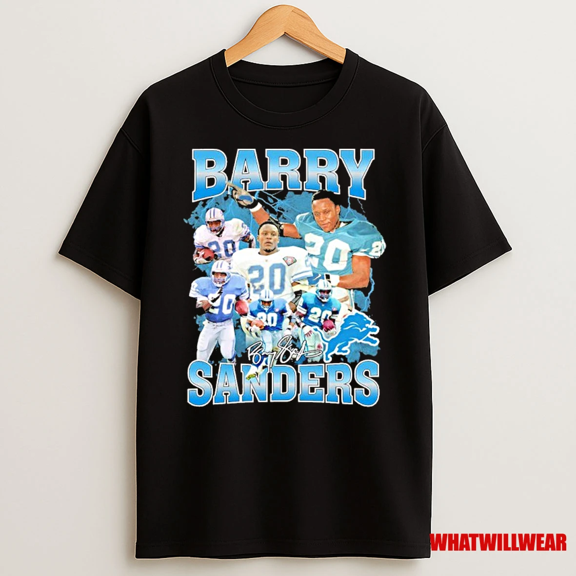 Barry Sanders Player Signature Shirts