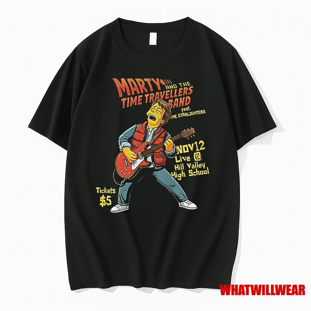 Bart X Bandmarty Mcfly The Time Travellers Feat The Starlighters Shirts