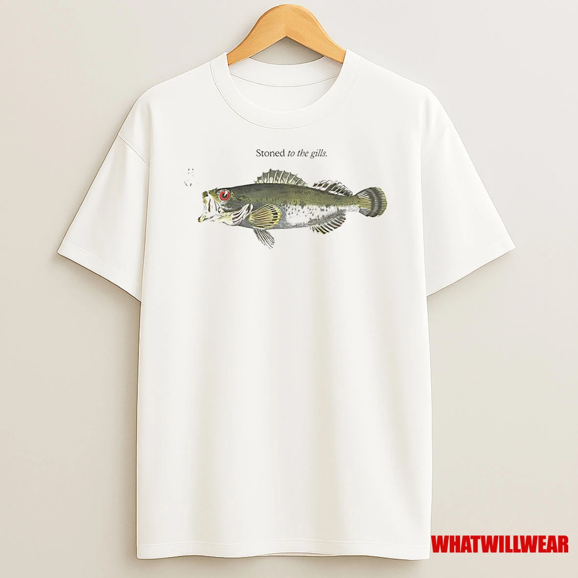 Bass Fish Stoned To The Gills Shirts