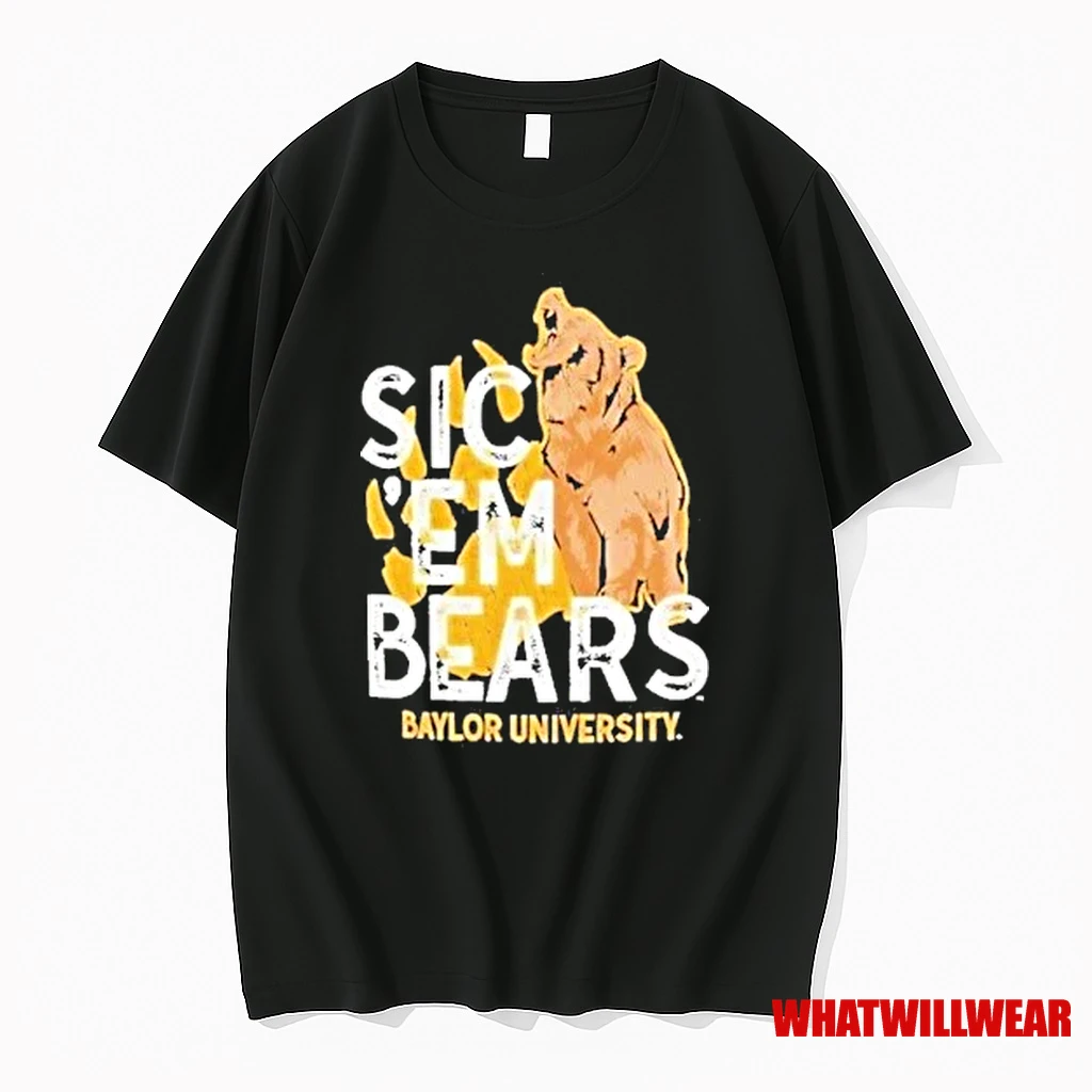 Baylor Bears Olive Sic %ce%b3cyem Bears Roar University Logo Shirts