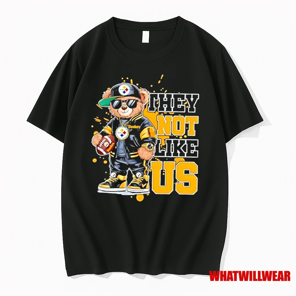 Bears Hip Hop Pittsburgh Steelers They Not Like Us Shirts