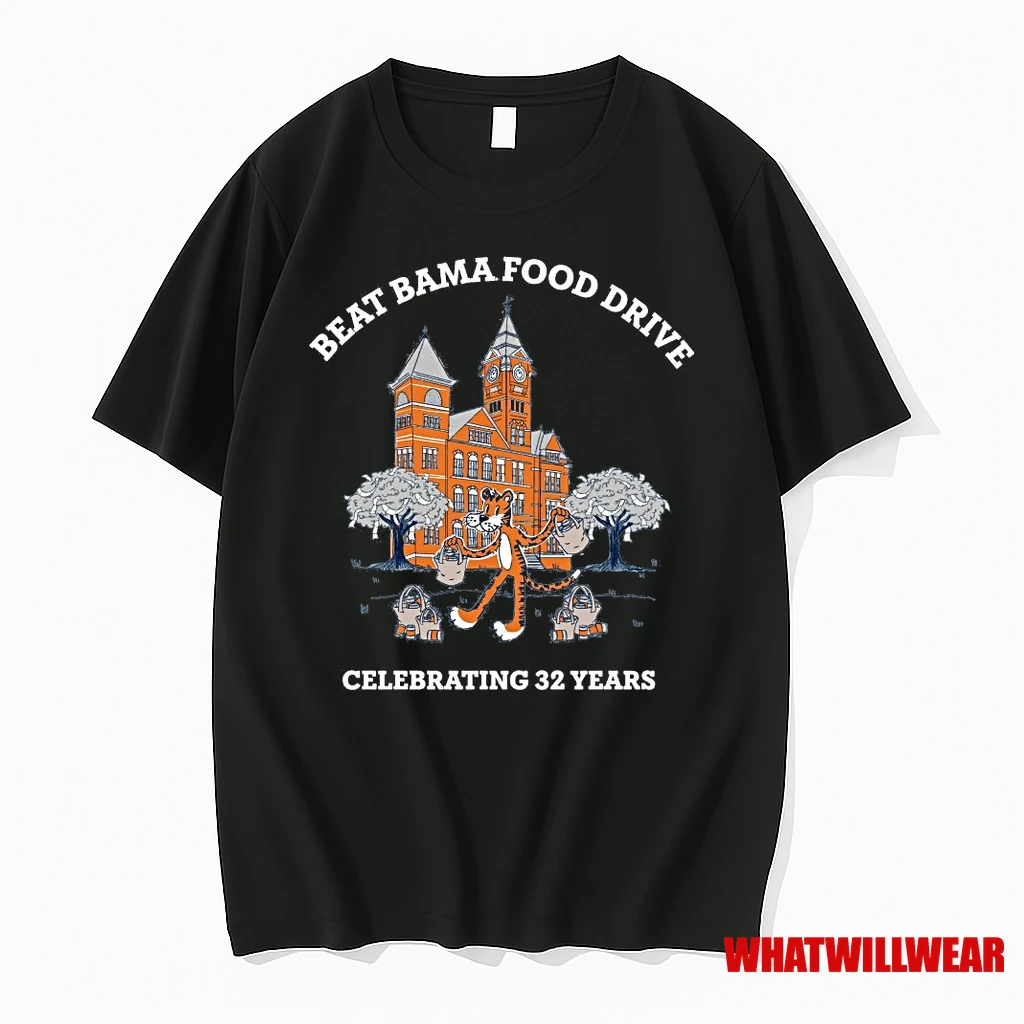 Beat Bama Food Drive Celebrating 32 Years Student Involvement 2025 Shirts