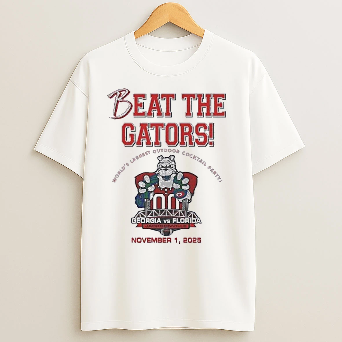 Beat The Gators Georgia Bulldogs Vs Florida Gators November 1 2025 T Shirts