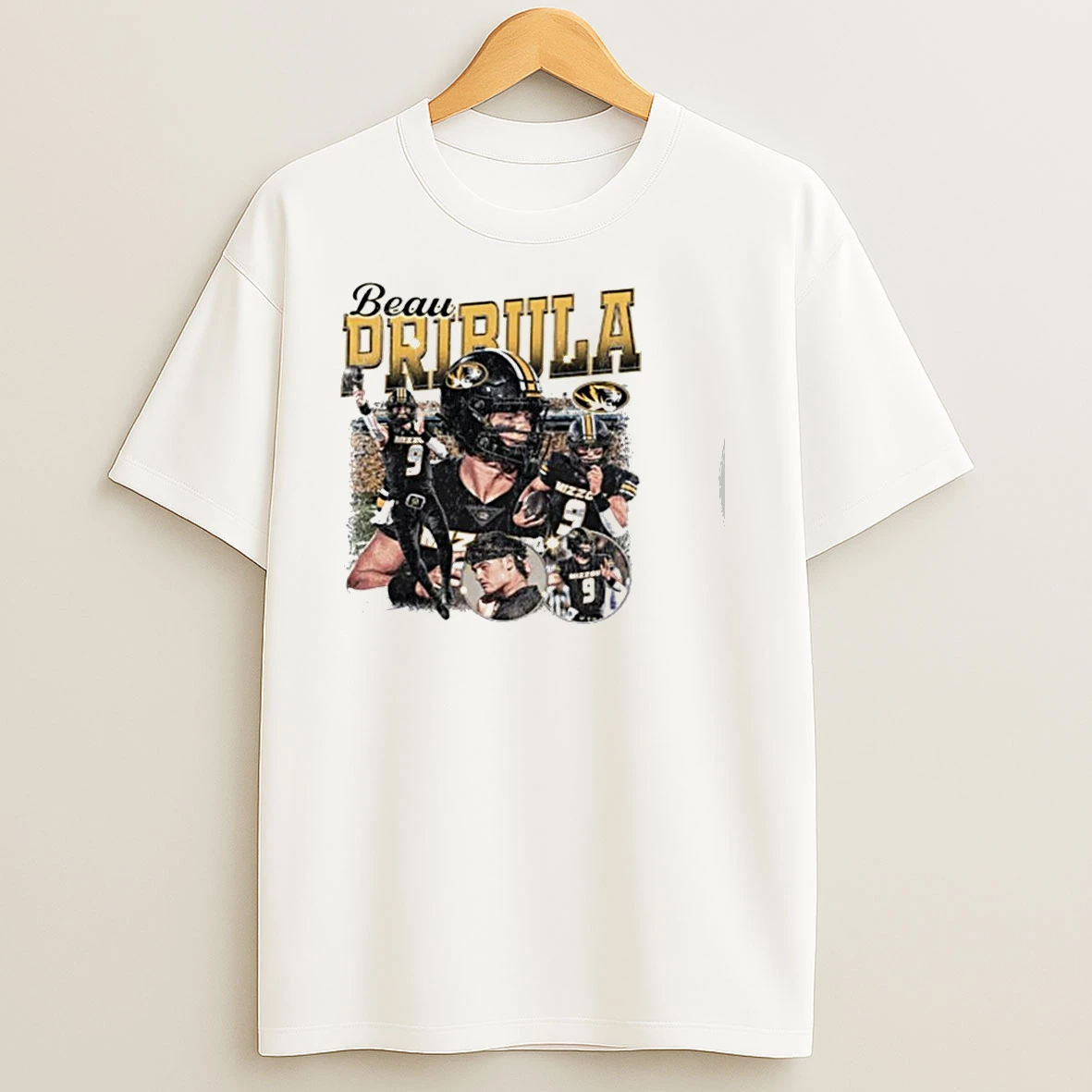 Beau Pribula 9 Nfl Missouri Tigers Graphic T Shirts