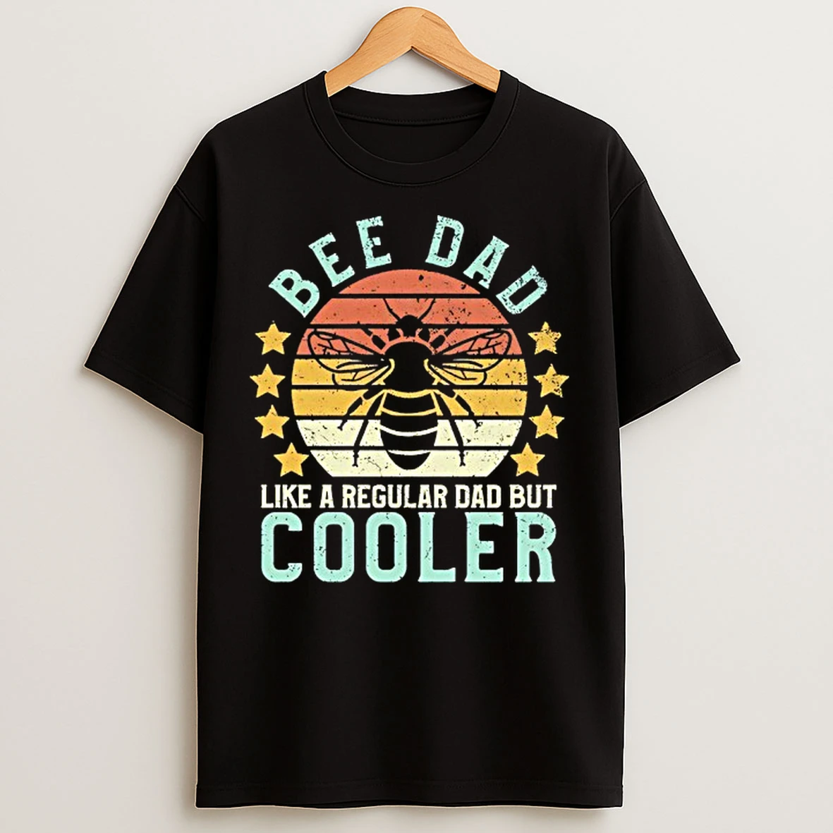 Bee Dad Like A Regular Dad But Cooler Vintage T Shirts