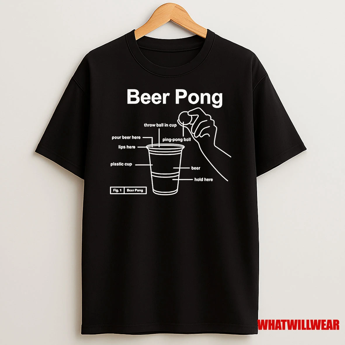 Beer Pong Throw Ball In Cup Shirts