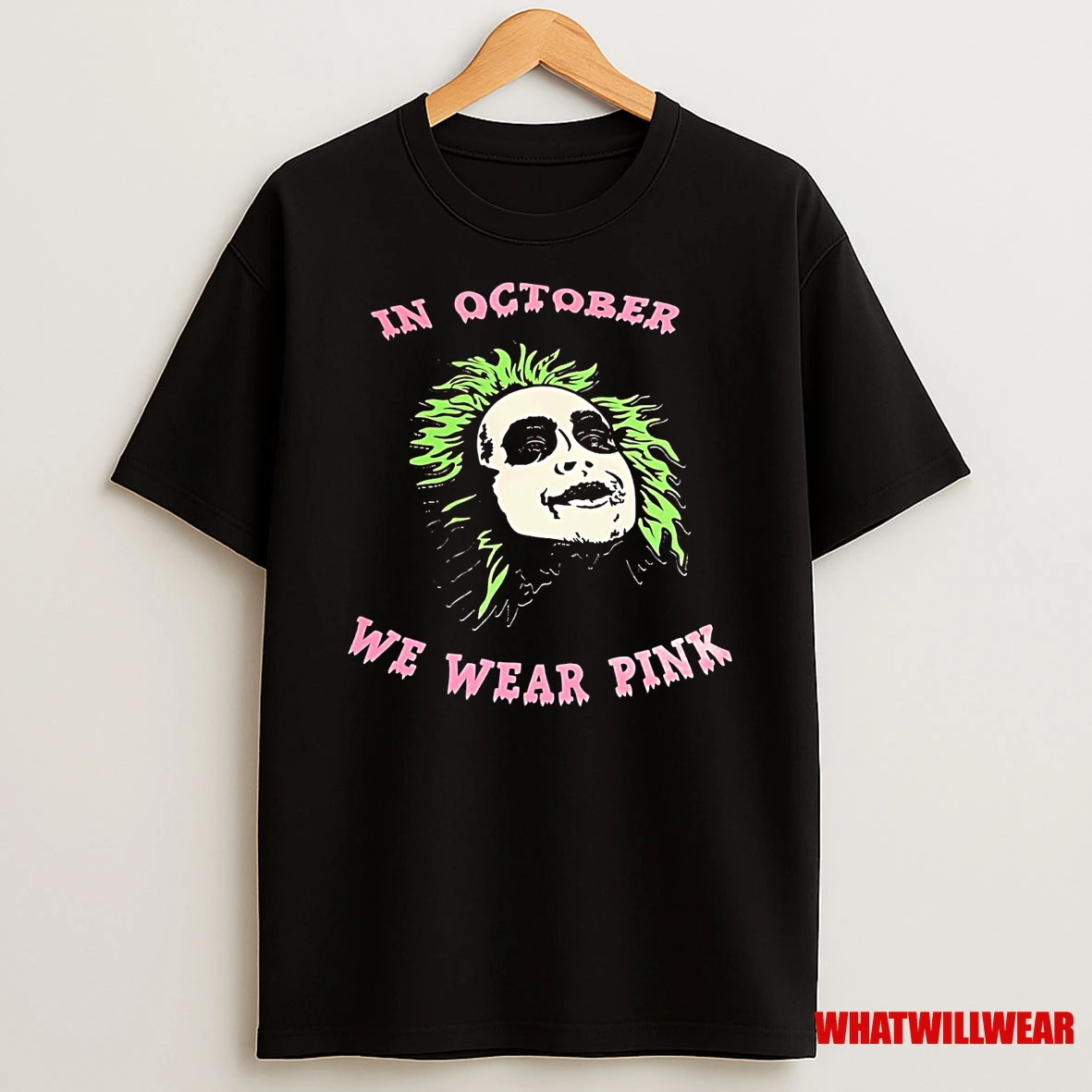 Beetlejuice In October We Wear Pink Breast Cancer Shirts
