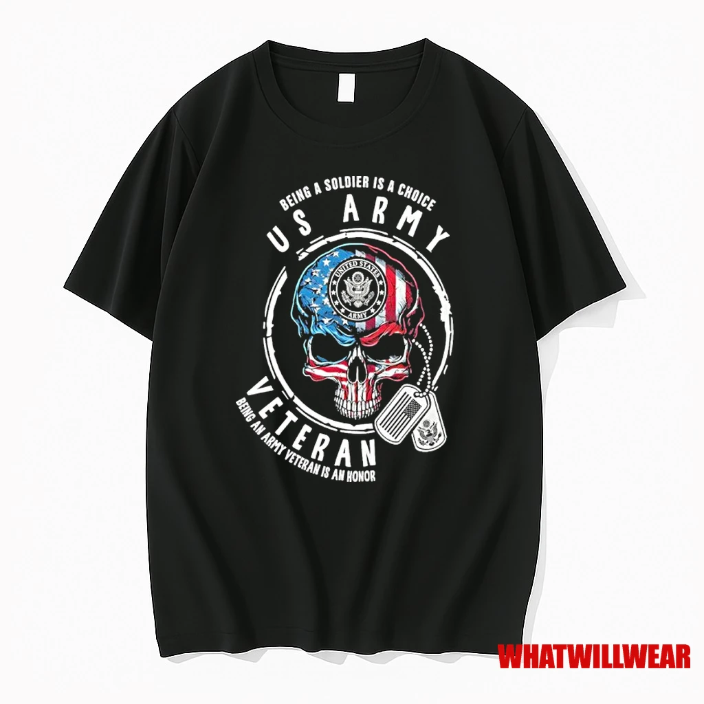 Being A Soldier Is A Choice Us Army Skull Veteran Being An Army Shirts
