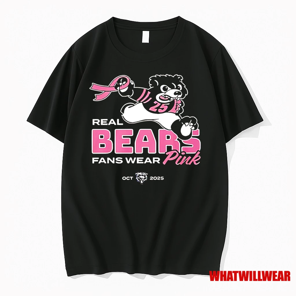 Ben Johnson Real Bears Fans Wear Pink Oct 2025 Shirts
