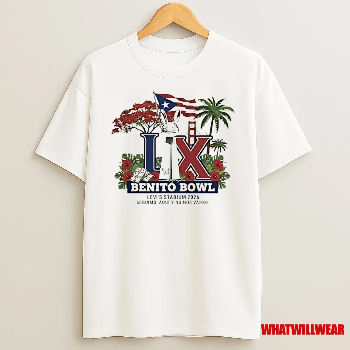 Benito Bowl Bunny 2026 Levis Stadium Super Bowl Parody Logo Shirts