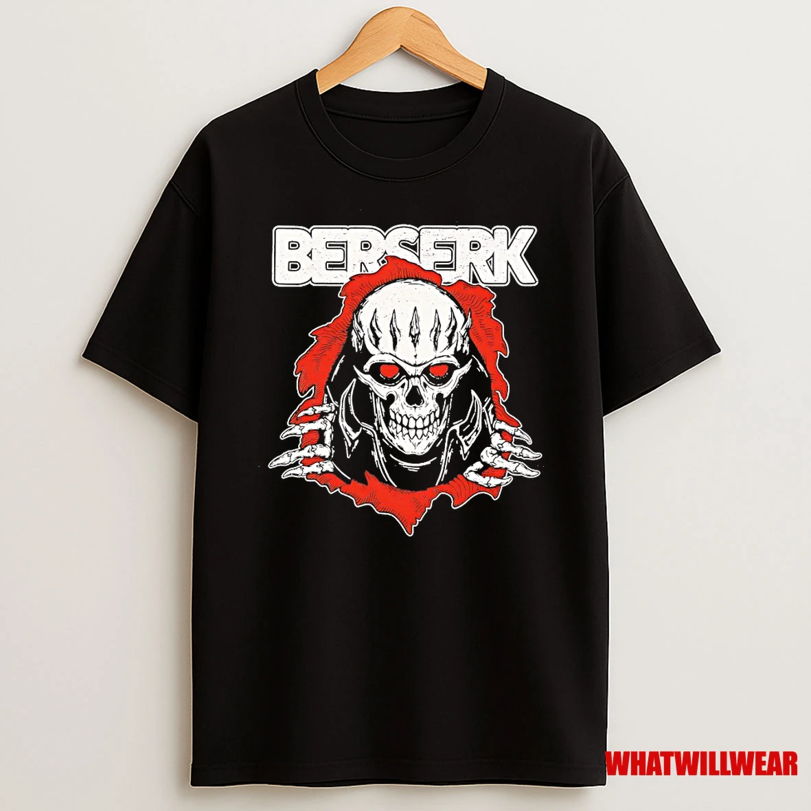 Berserk Skull Helmet Anime Dark Fantasy Graphic Shirts