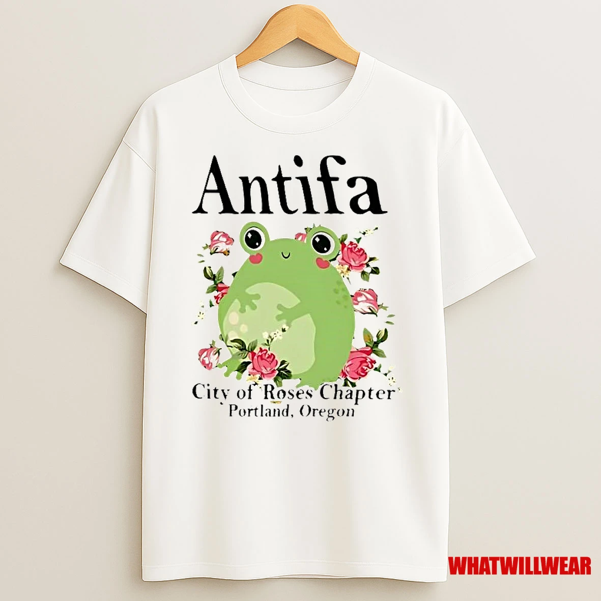 Best Antifa City Of Roses Frog Shirts