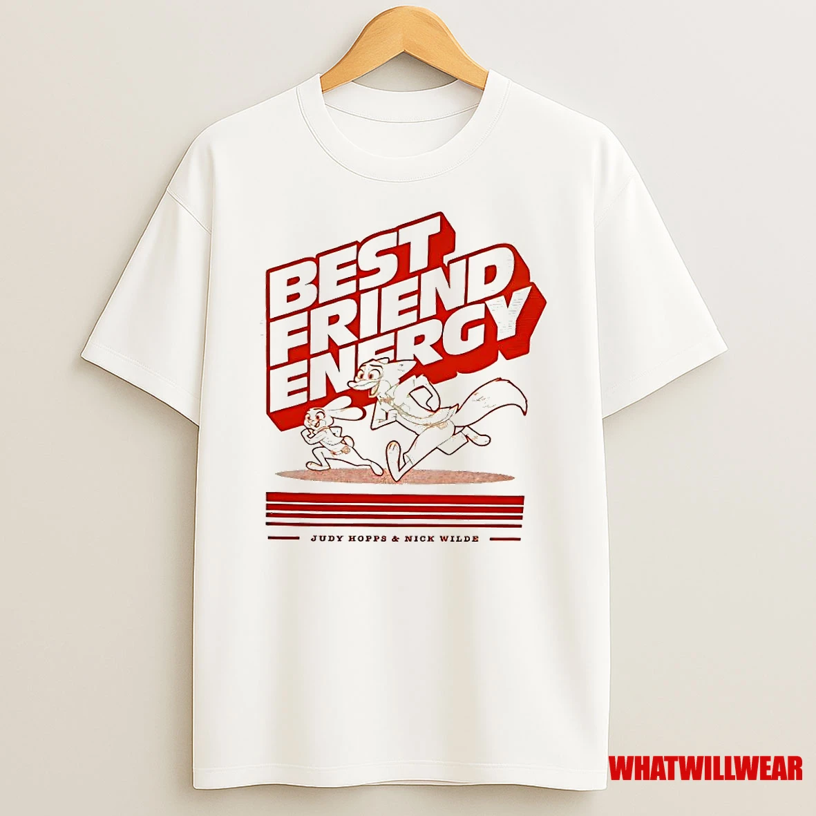 Best Friend Energy Judy Hopps And Nick Wilde Cartoon Shirts