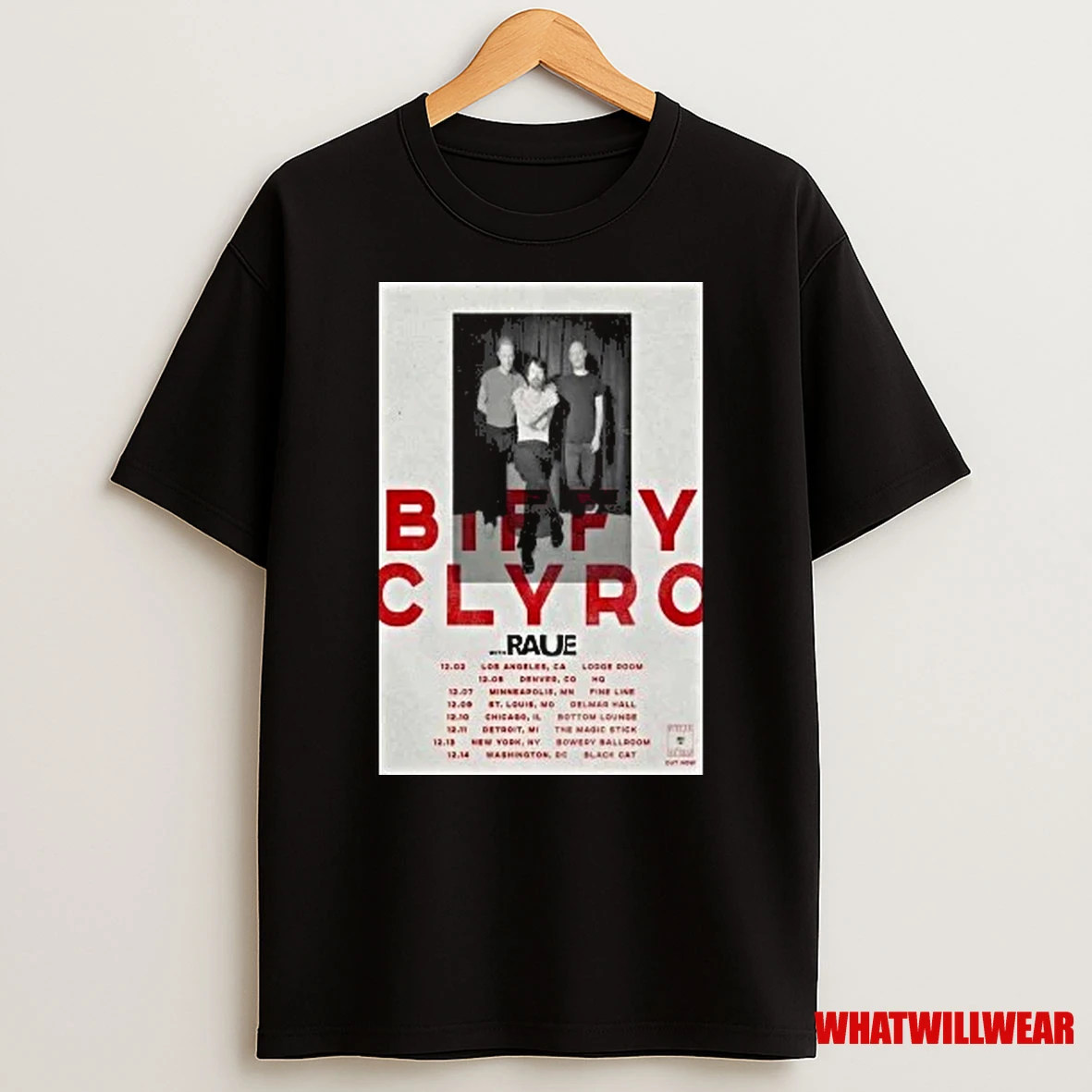 Biffy Clyro With Raue Tour 2025 Shirts